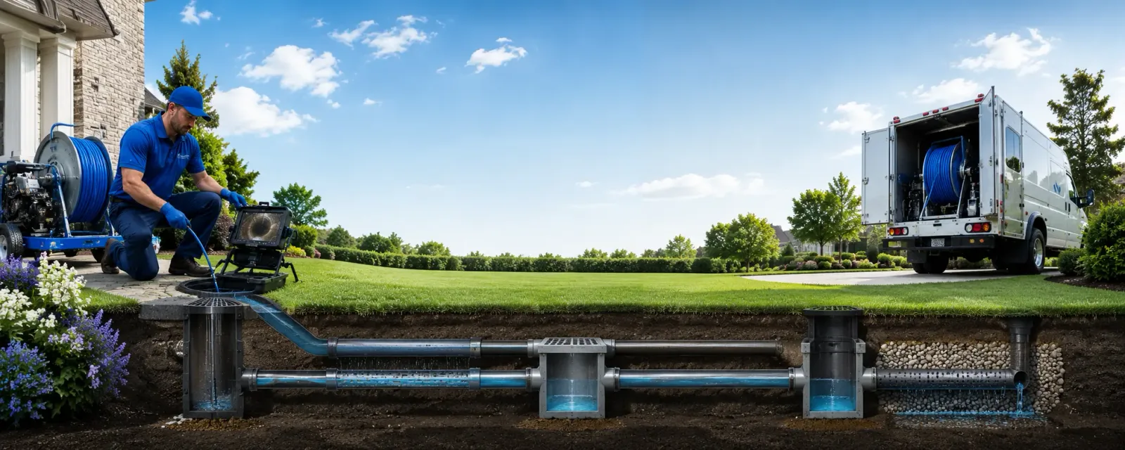 Outdoor drain cleaning information for Medford, MA